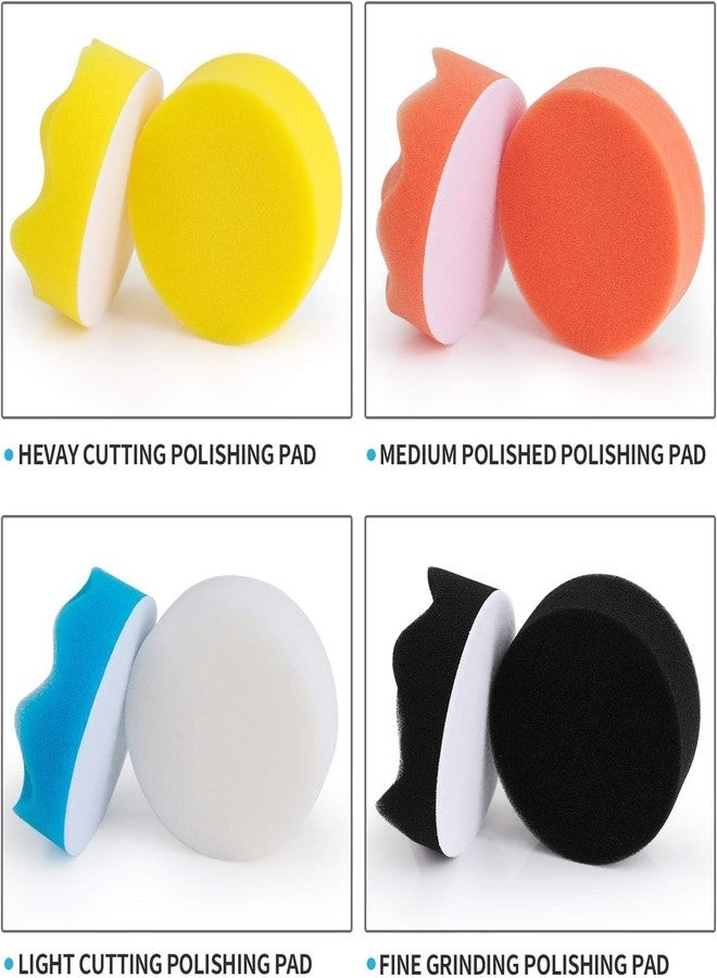 KRIDARSH Car Foam Drill Polishing Pad Kit for Car Bike Buffing Waxing Polishing | High Density Sponge Pads for Scratch Removal, Paint Care, Detailing & Shine Restoration. - Image 5